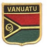 VANUATU medium flag shield souvenir embroidered patch