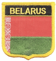 BELARUS flag shield uniform or souvenir embroidered patch