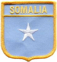 SOMALIA medium flag shield souvenir embroidered patch