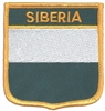 SIBERIA medium flag shield souvenir embroidered patch