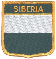 SIBERIA medium flag shield souvenir embroidered patch