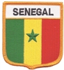 SENEGAL medium flag shield souvenir embroidered patch