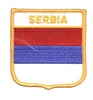 SERBIA OLD medium flag shield souvenir embroidered patch