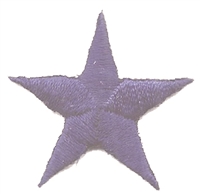 1.25" embroidered star patch.