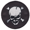 skull embroidered patch