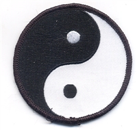 yin yang embroidered patch
