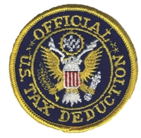 OFFICIAL U.S. TAX DEDUCTION souvenir embroidered patch