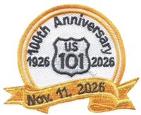 100th Anniversary US 101 embroidered souvenir patch
