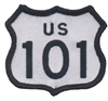 US 101 souvenir embroidered patch