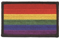 rainbow gay pride flag embroidered patch