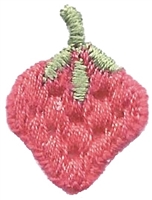 strawberry embroidered applique (patch)