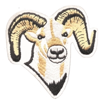 big sheep or ram embroidered patch. S