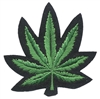 marijuana, leaf, pot, weed embroidered patch