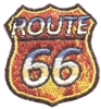 ROUTE 66 fire souvenir embroidered patch