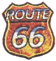 ROUTE 66 fire souvenir embroidered patch