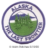 ALASKA THE LAST FRONTIER souvenir embroidered patch, AK