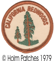 CALIFORNIA REDWOODS souvenir embroidered patch