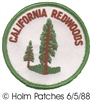 CALIFORNIA REDWOODS souvenir embroidered patch