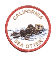 CALIFORNIA SEA OTTER souvenir embroidered patch