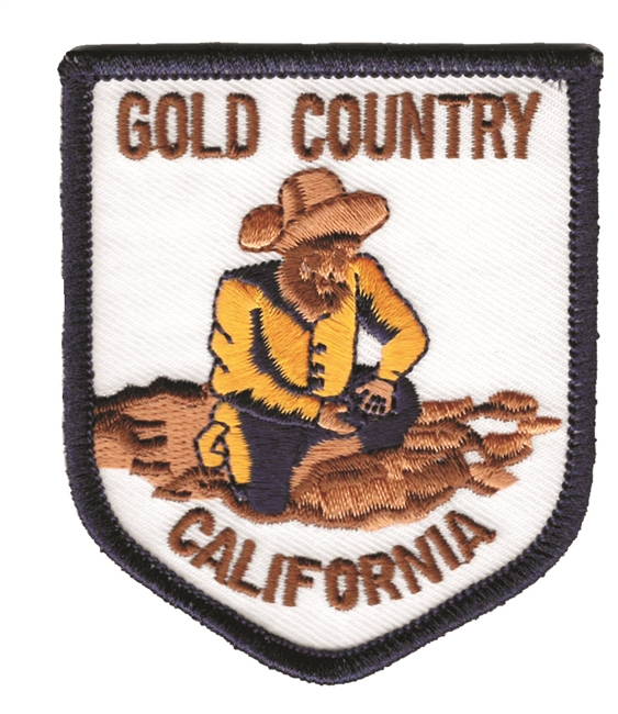 CALIFORNIA GOLD COUNTRY souvenir embroidered patch