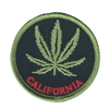 CALIFORNIA LEAF - 420 - MARIJUANA - POT - embroidered patch