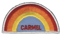 CARMEL rainbow souvenir embroidered patch