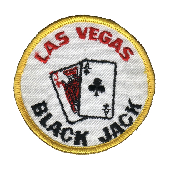 LAS VEGAS BLACKJACK souvenir embroidered patch