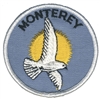 MONTEREY seagull souvenir embroidered patch