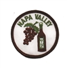 NAPA VALLEY wine bottle & grapes souvenir embroidered patch