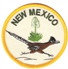 NEW MEXICO roadrunner souvenir embroidered patch, NM