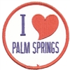 I (red heart) PALM SPRINGS souvenir embroidered patch