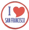 I (heart) SAN FRANCISCO souvenir embroidered patch