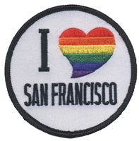 I (rainbow heart) SAN FRANCISCO souvenir embroidered patch