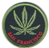 SAN FRANCISCO - LEAF - 420 - MARIJUANA - POT - embroidered patch