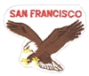 SAN FRANCISCO eagle souvenir embroidered patch