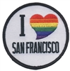 I (rainbow heart) SAN FRANCISCO souvenir embroidered patch