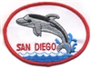 SAN DIEGO dolphin souvenir embroidered patch