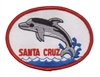 SANTA CRUZ-28 - SANTA CRUZ dolphin souvenir embroidered patch