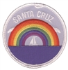 SANTA CRUZ rainbow sailboat souvenir embroidered patch