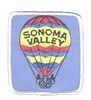 SONOMA VALLEY hot air balloon souvenir embroidered patch