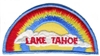 LAKE TAHOE rainbow with cloud souvenir embroidered patch