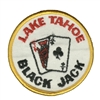 LAKE TAHOE blackjack souvenir embroidered patch