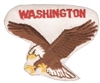 WASHINGTON eagle souvenir embroidered patch