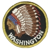 WASHINGTON indian souvenir embroidered patch