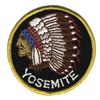 YOSEMITE indian chief souvenir embroidered patch