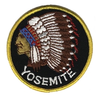 YOSEMITE indian chief souvenir embroidered patch