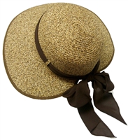 floppy straw hat with inside draw string