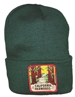 CALIFORNIA REDWOODS knit beanie cap