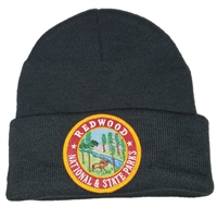REDWOOD NATIONAL & STATE PARKS black knit beanie
