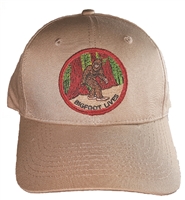 BIGFOOT LIVES khaki cotton cap. Sasquatch